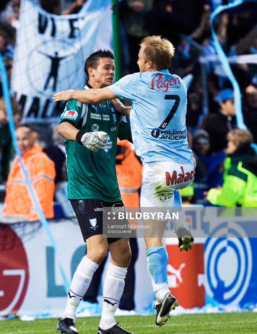   Anders Andersson och Jonas Sandqvist. Jubel