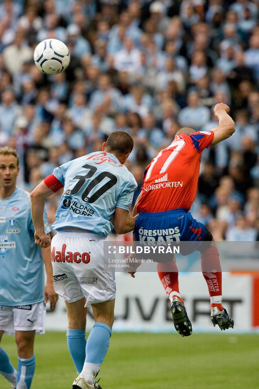 Daniel Andersson och Henrik Larsson, nickduell