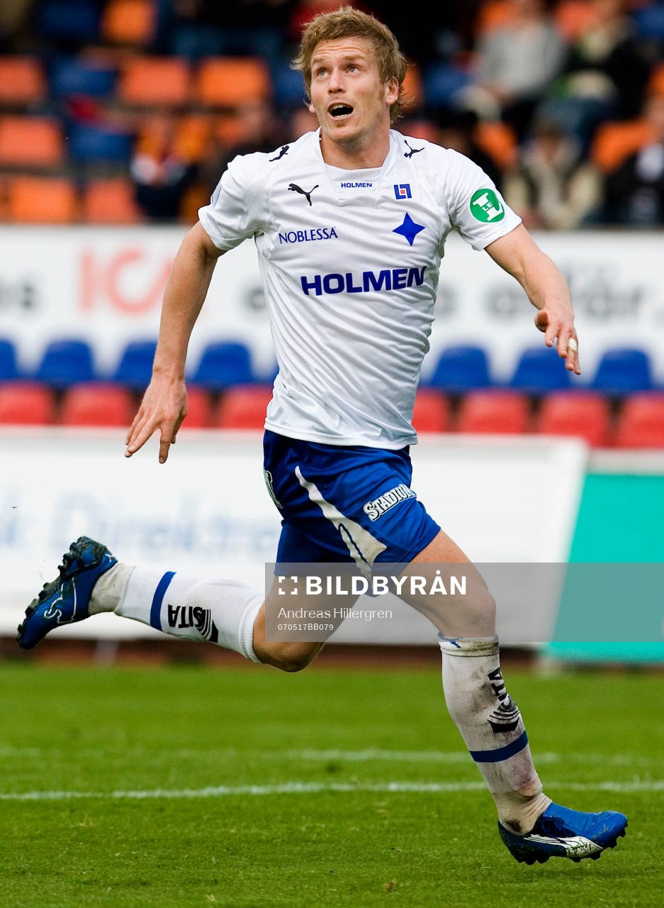 Eirik Dybendal, lägger in 0-1 som blir slutresultatet i