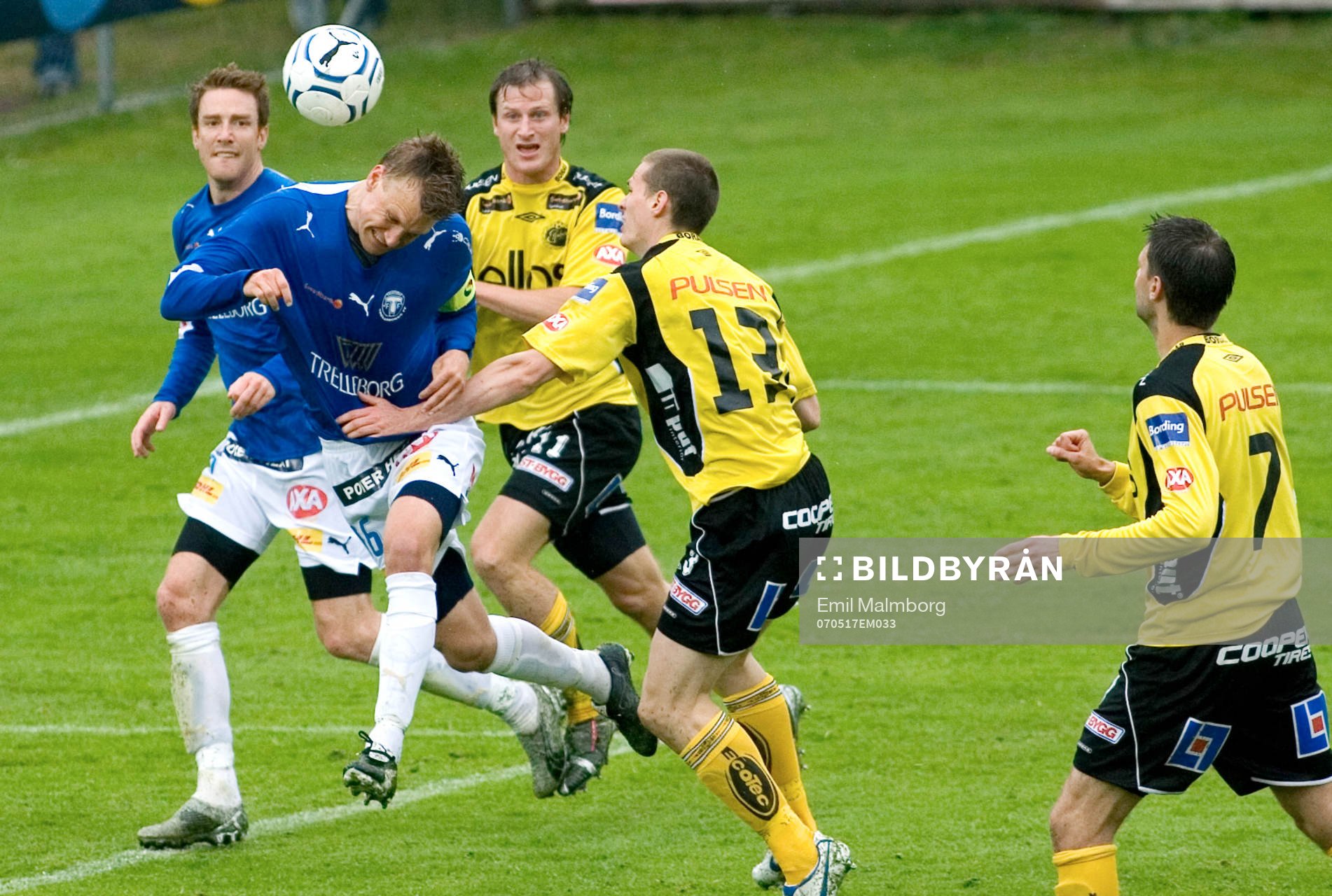 Linus Malmqvist, Trelleborg, försöker på nick