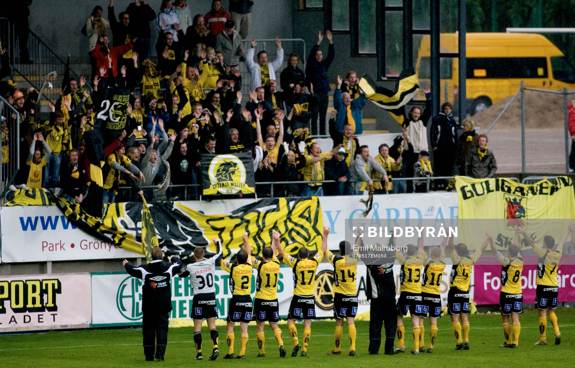 Jubel. Elfsborg tackar klacken