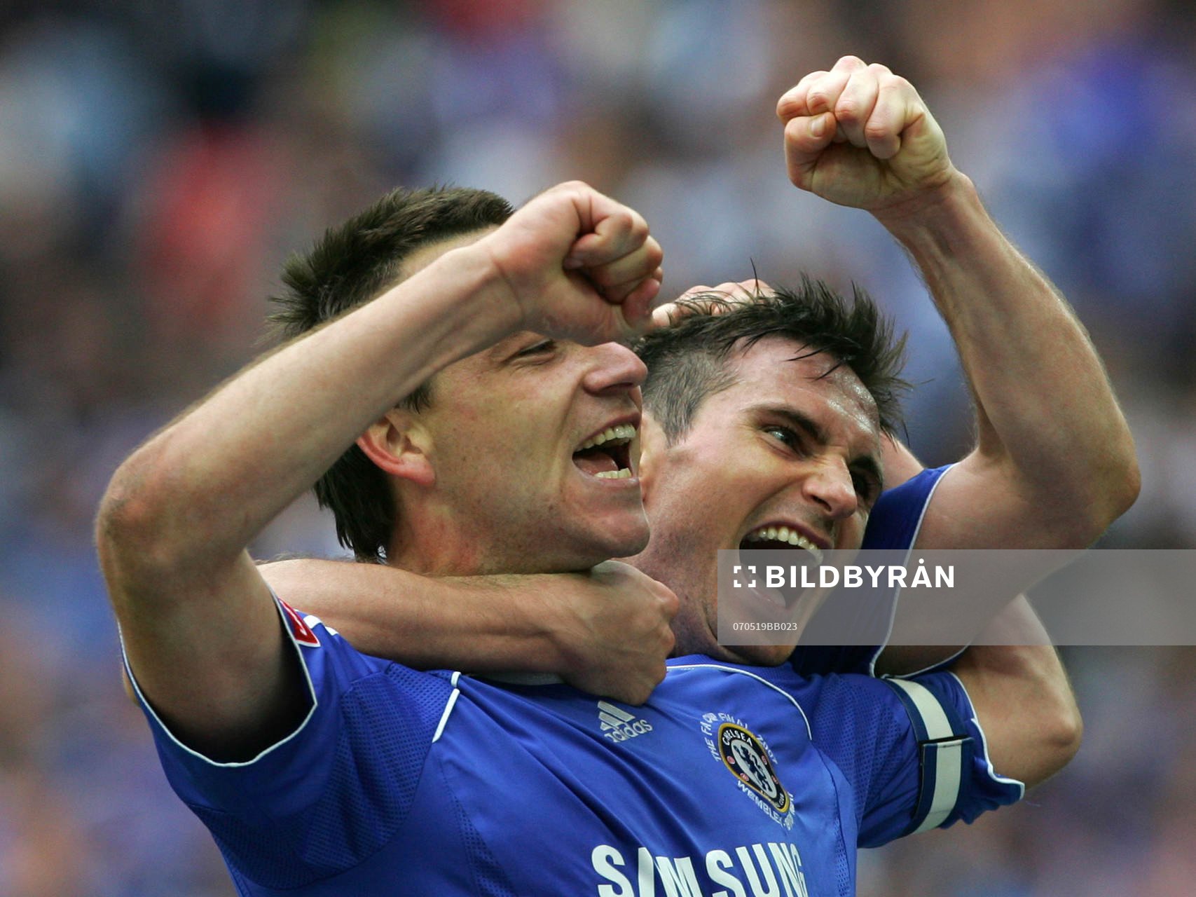   John Terry och Frank Lampard, Chelsea, jubel. 