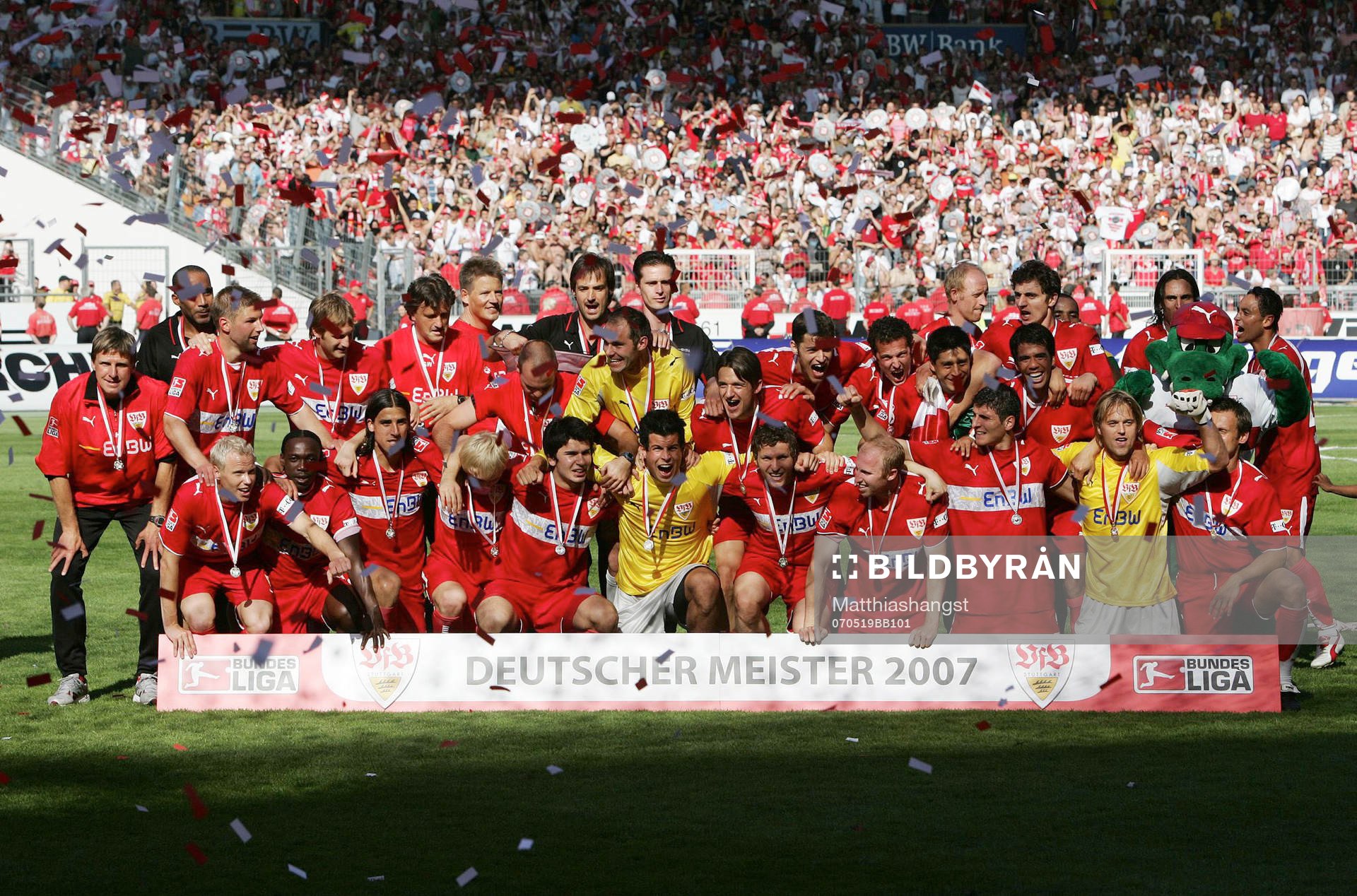 Fotboll, tysk, Bundesliga, Stuttgart, Ligamästare, Tyska