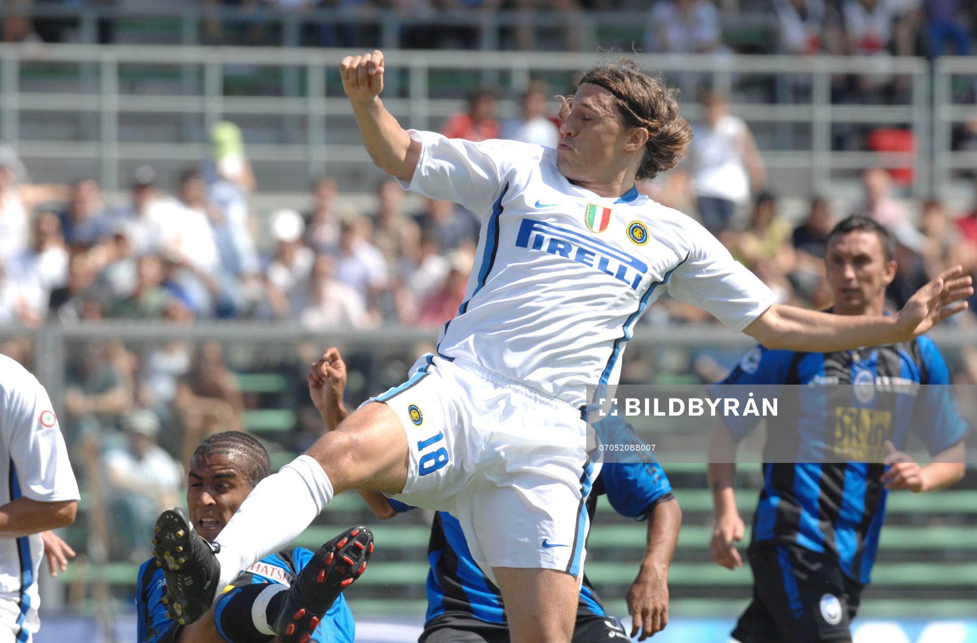 fotboll, serie a. Italiensk, Atlanta- Inter; Crespo