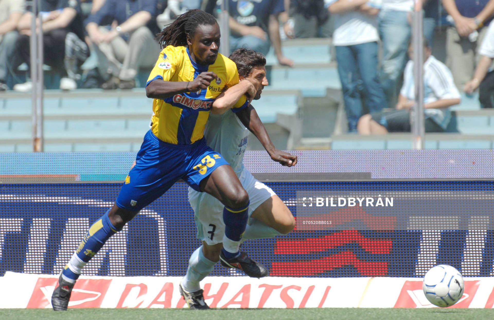 fotboll, serie a. Italiensk, Lazio - Parma; Coly. Bonetto