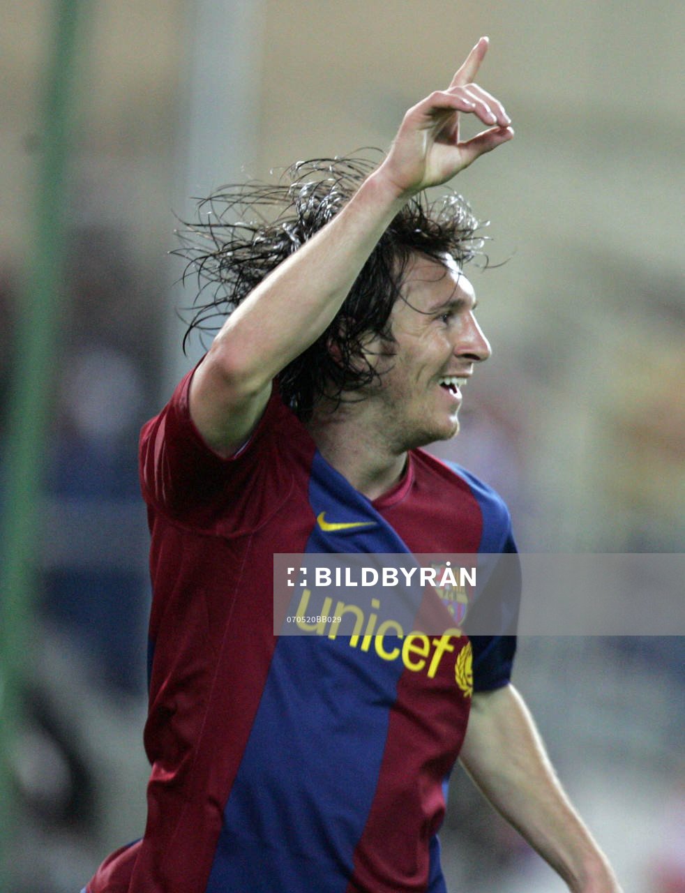 fotboll, Spansk, la liga, Barcelona; Lionel Messi, jubel