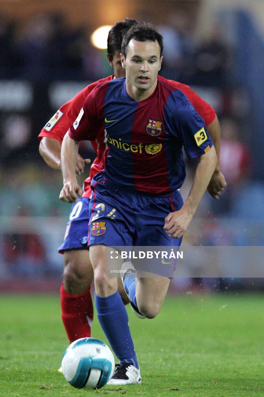 fotboll, Spansk, la liga, Barcelona; Andres Iniesta