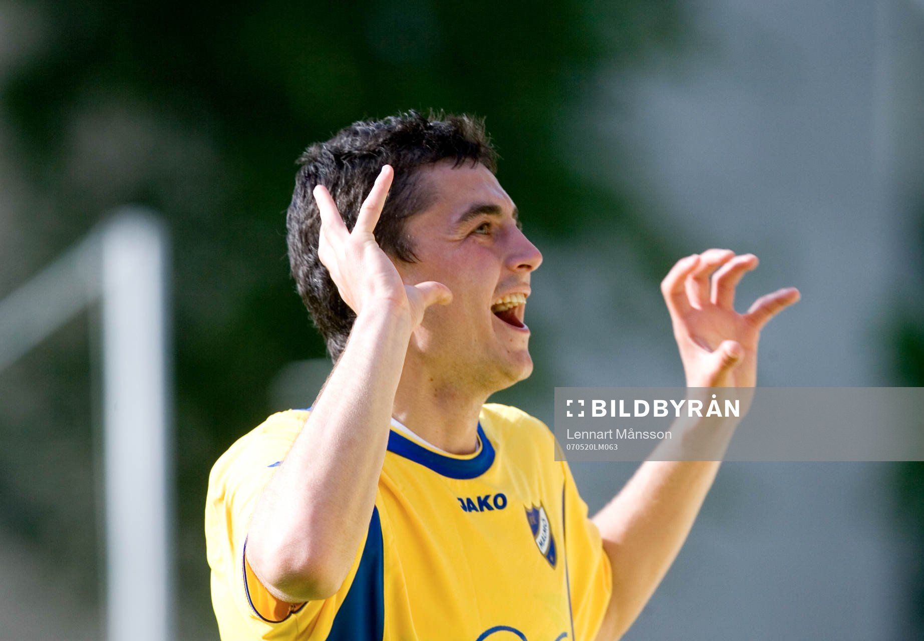  2-1, segerskytten Blerim Mullici jubel.