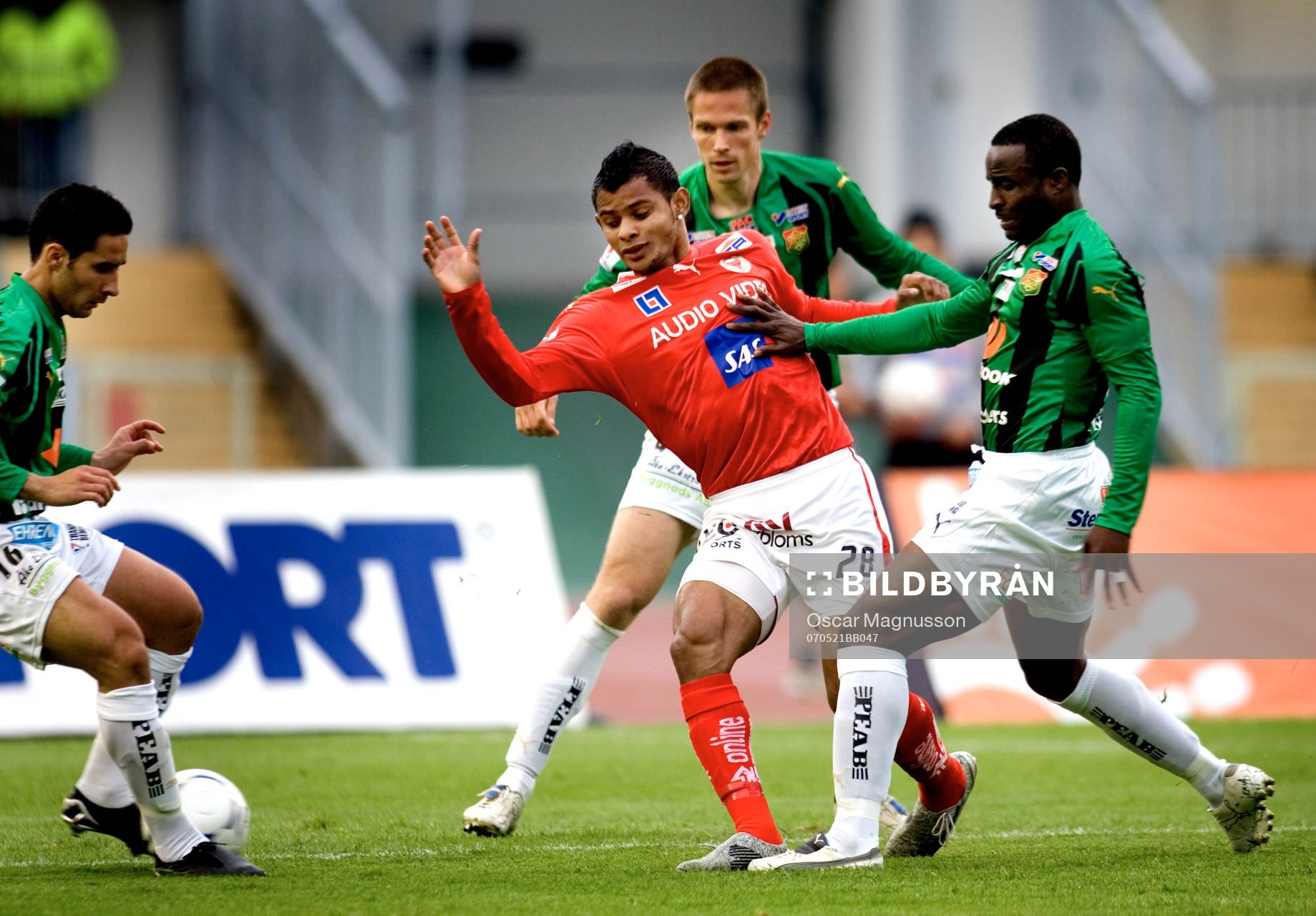 Fotboll, Allsvenskan, Gais - Kalmar