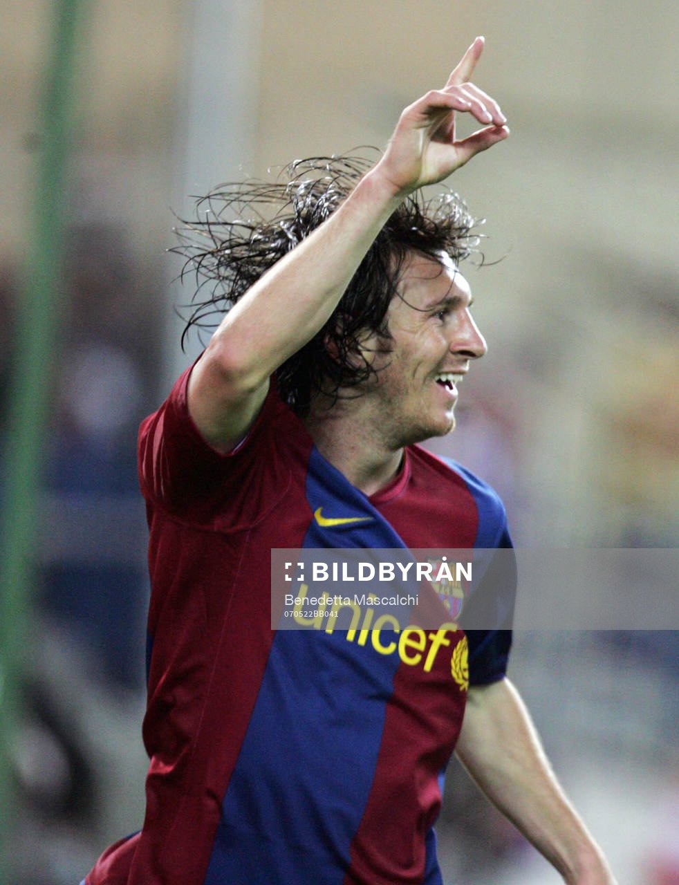 Lionel Messi, Barcelona. Glädje. Lycka. Målgest