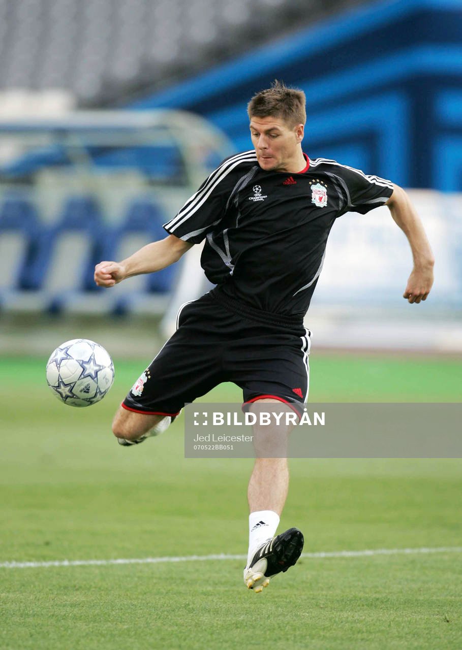 Steven Gerrard, Liverpool. Träning