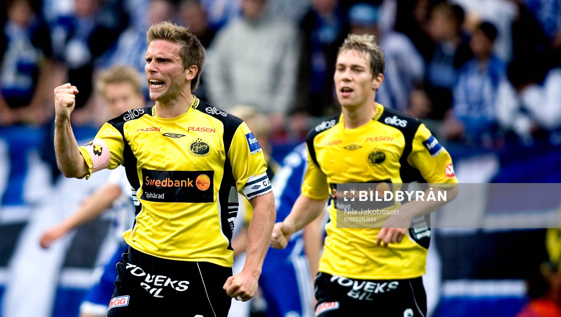 Anders Svensson skriker ut sin glädje