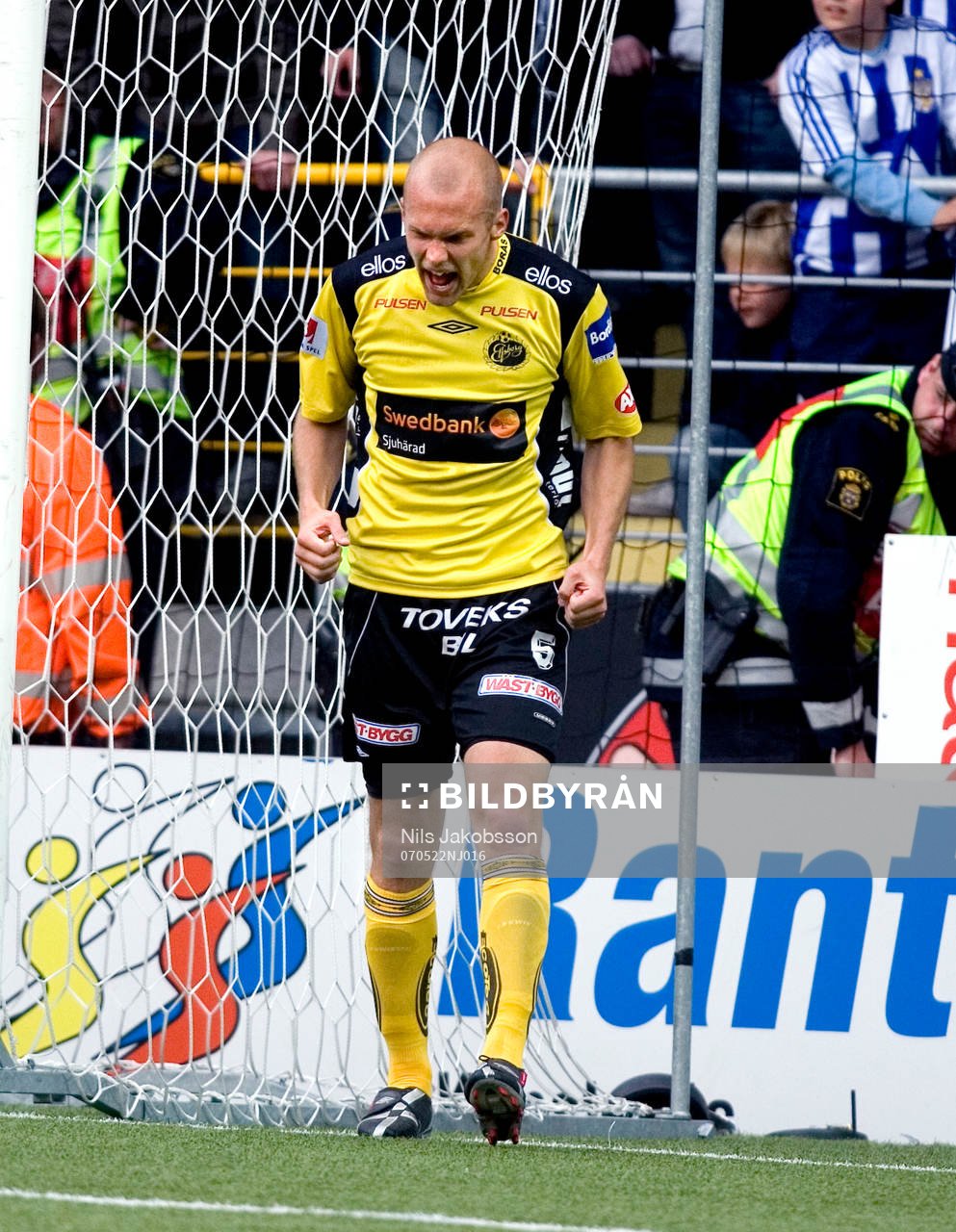 Martin Andersson, Elfsborg, skriker