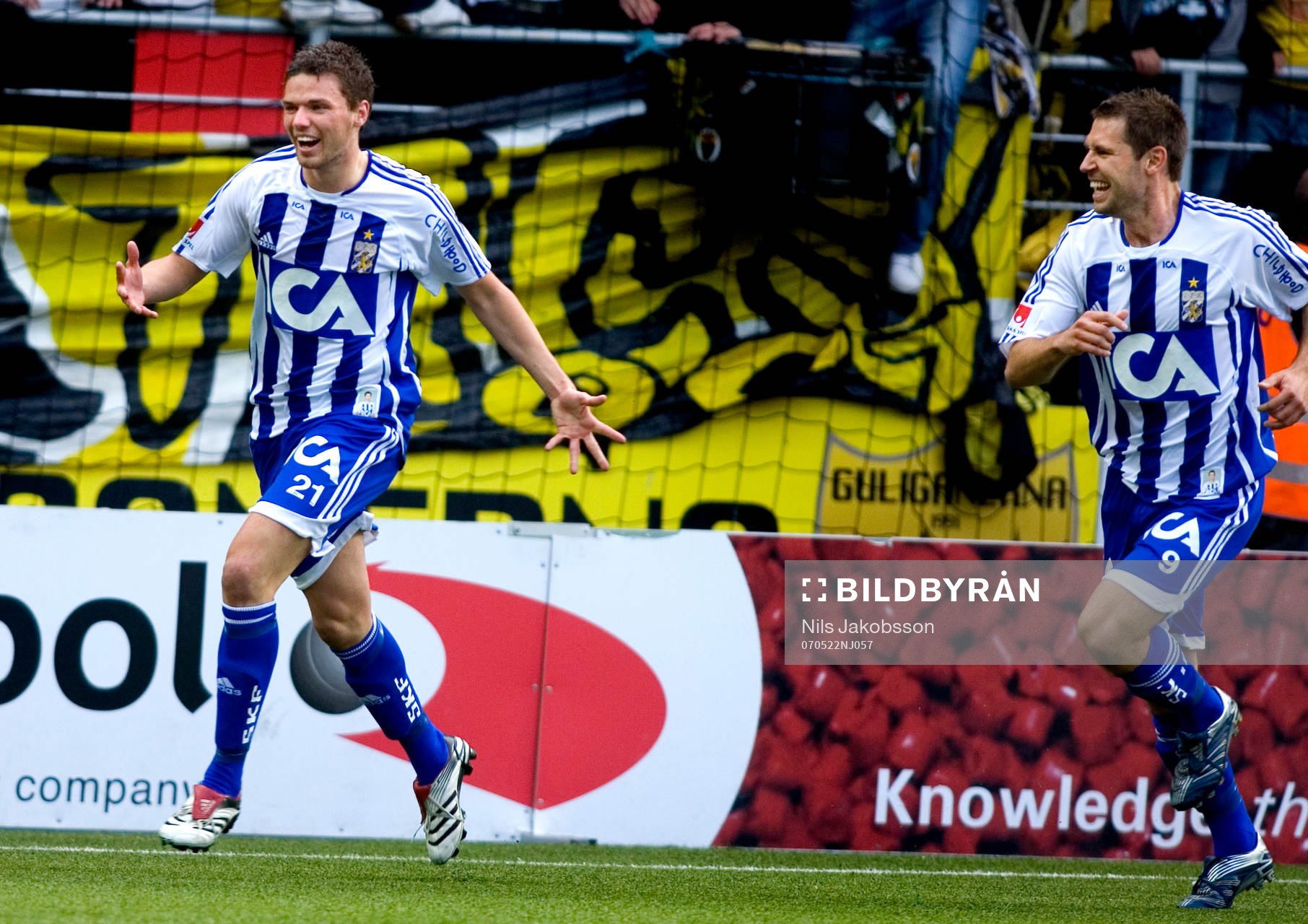 Marcus Berg och Stefan Selakovic, jubel