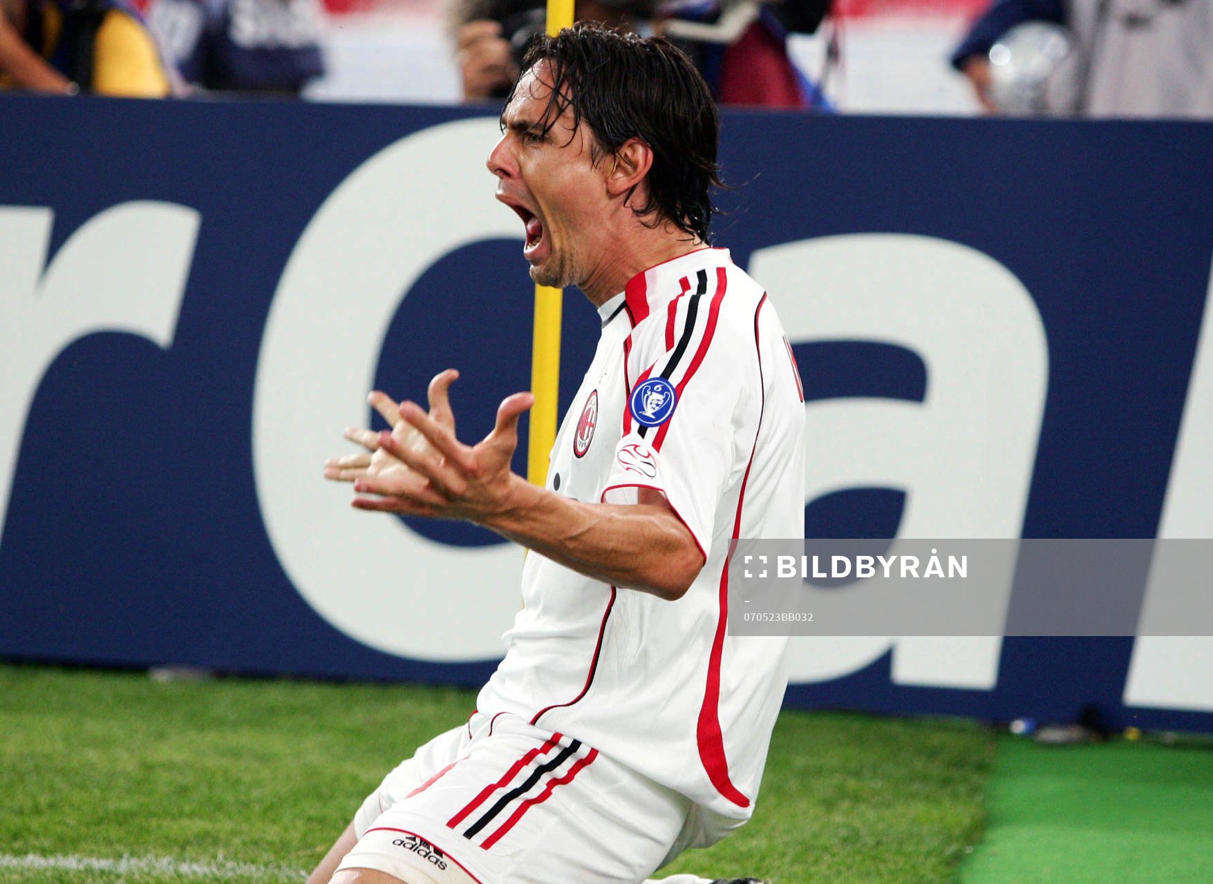 Filippo Inzaghi, Milan. Glädje. Jubel