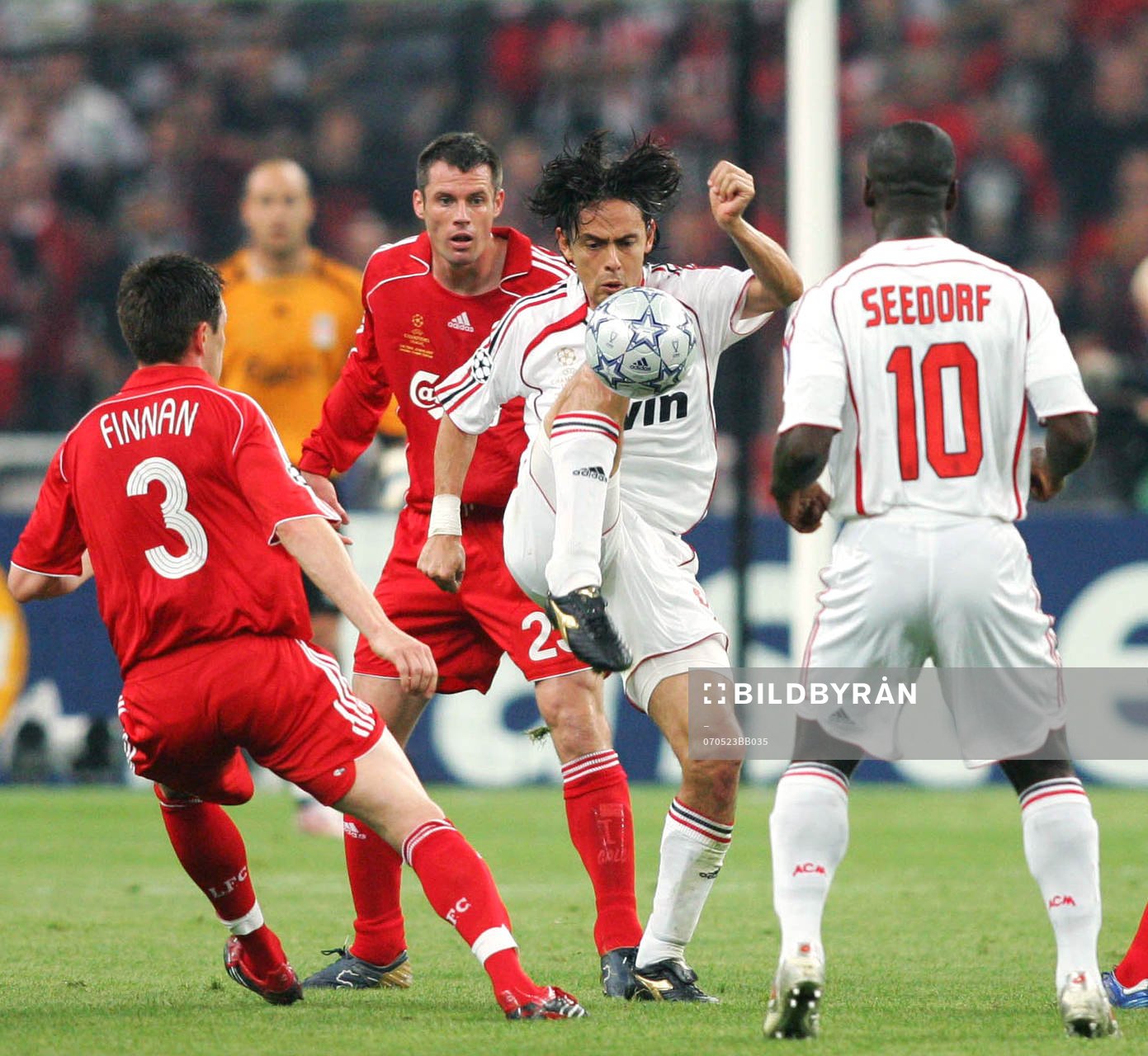 Filippo Inzaghi, Milan. Bollkontroll