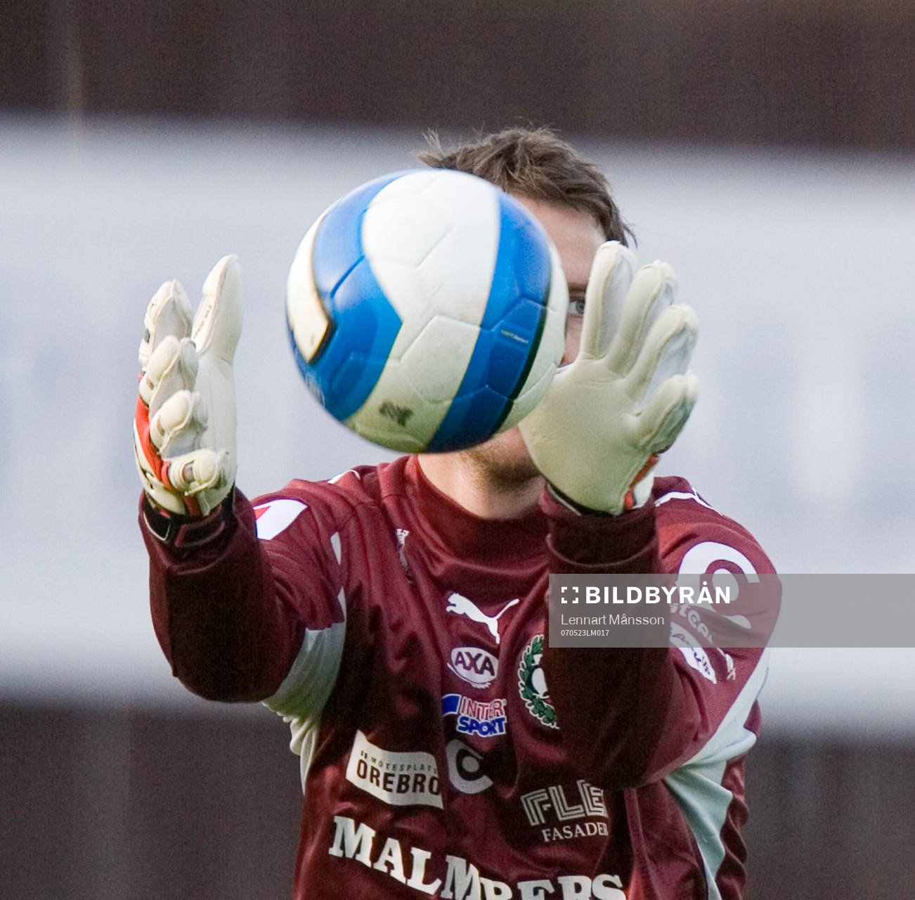 Richard Richardsson, målvakt, Örebro. Genre. Boll