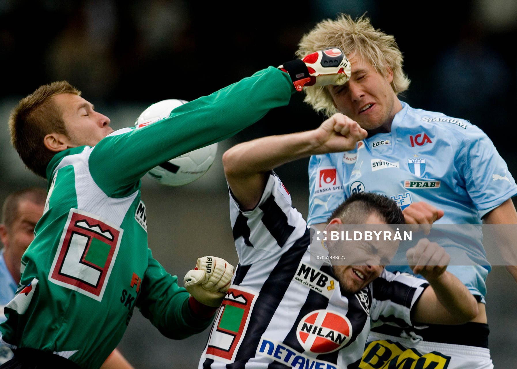 Lee Baxter (målvakt) Landskrona, Ola Toivonen, Malmö och
