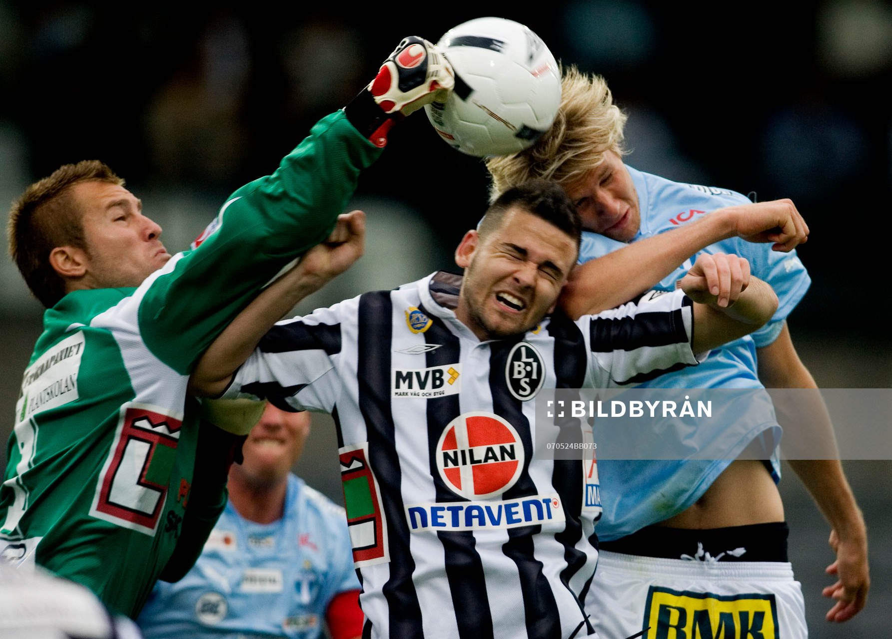 Lee Baxter (målvakt) Landskrona, Ola Toivonen, Malmö och