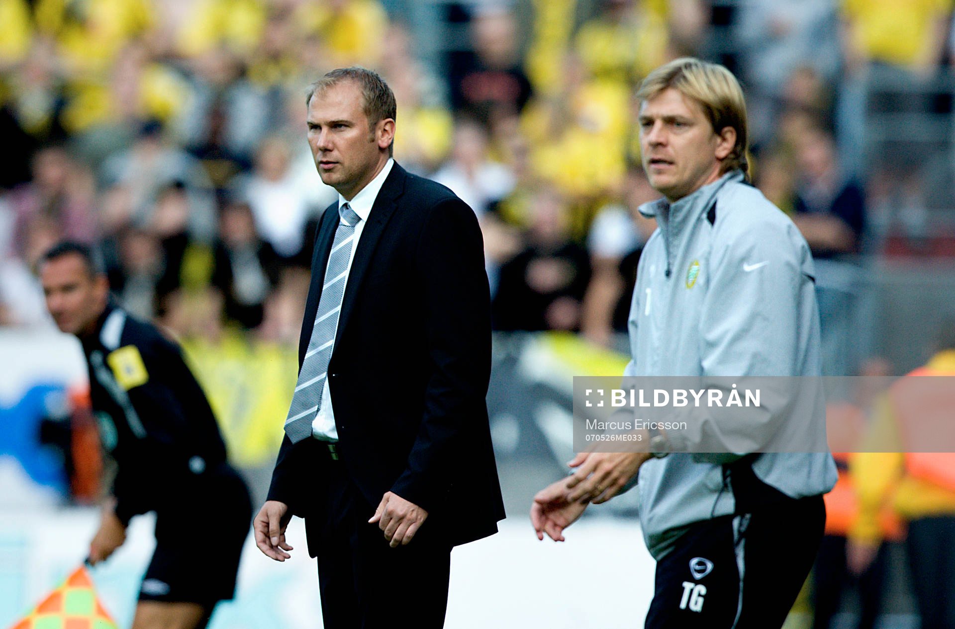Magnus Haglund, Tränare Elfsborg och Tony Gustavsson,