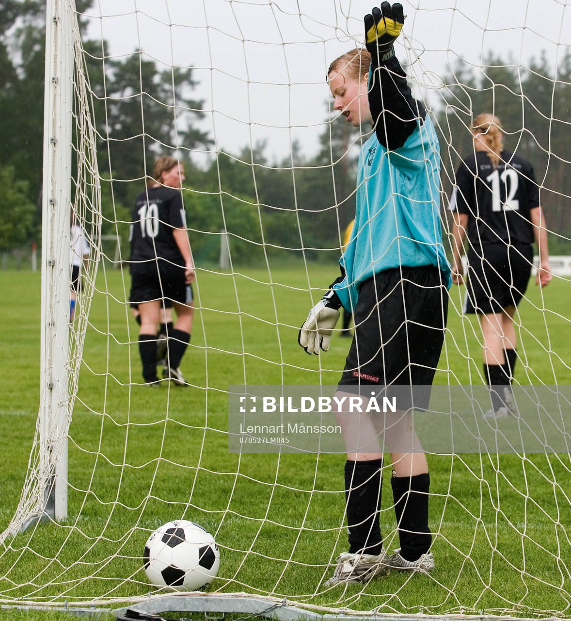 Målvakt, nät, mål