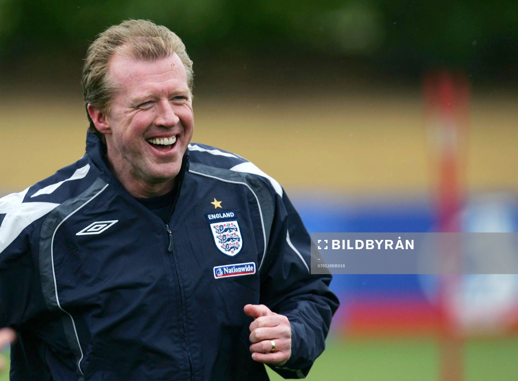 Steve McClaren, tränare, förbundskapten, England. Glädje