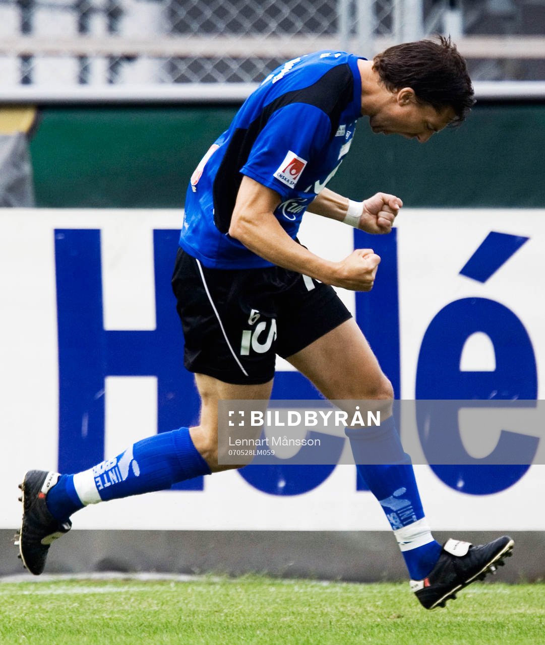 1-0, Mikael Rosén, jubel