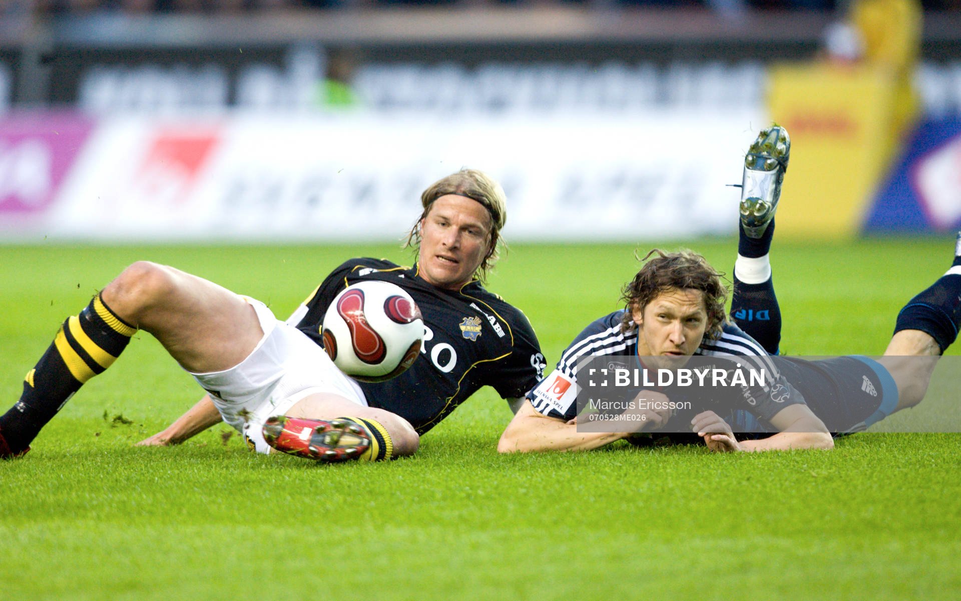 Daniel Tjernström, AIK och Andrej Komac, Djurgården