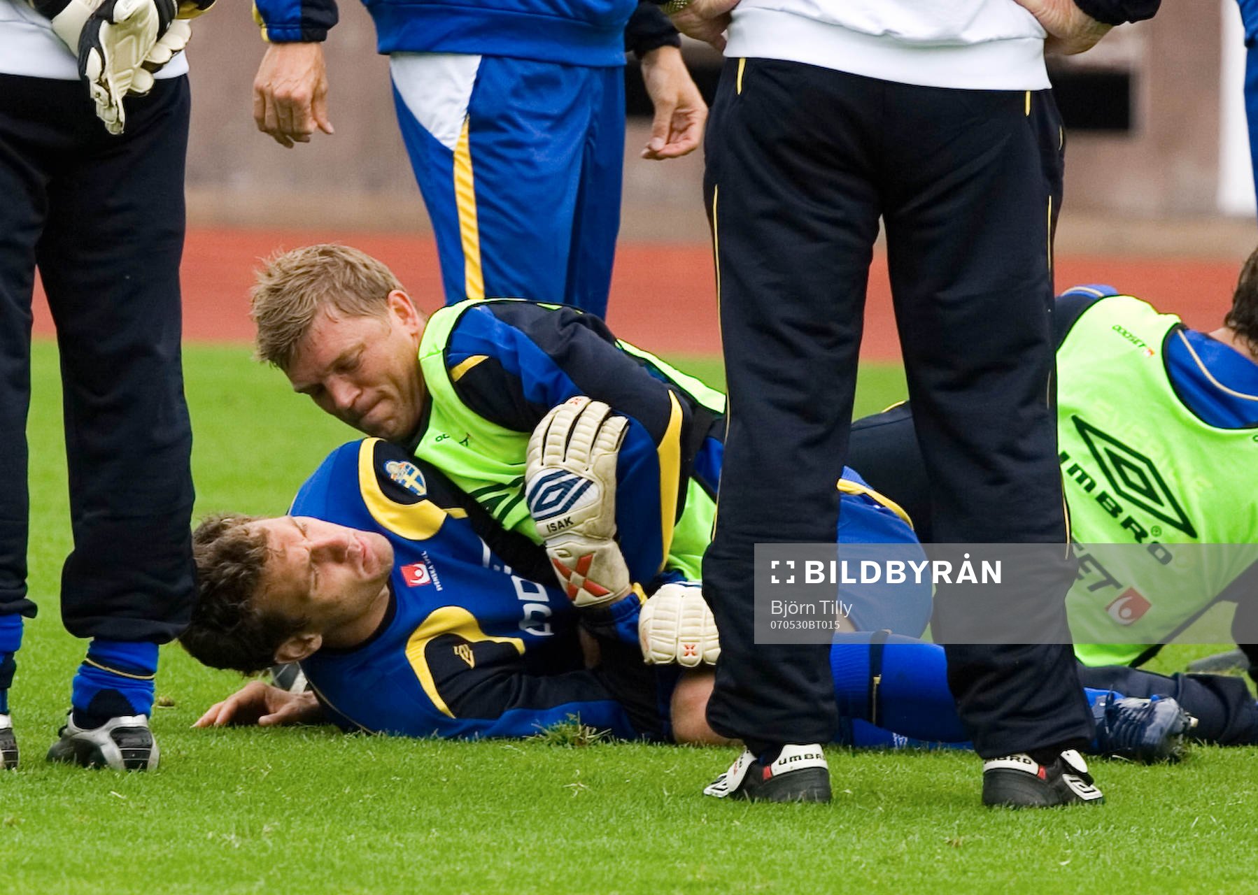 Andreas Isaksson och Marcus Allbäck, Sverige i