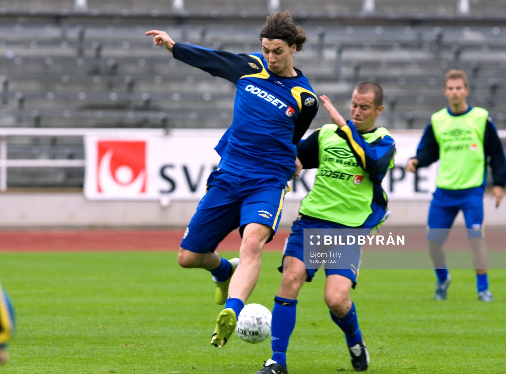 Zlatan Ibrahimovic och Daniel Andersson, Sverige