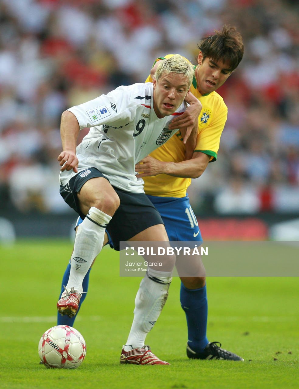 Alan Smith, England och Kaka, Brasilien