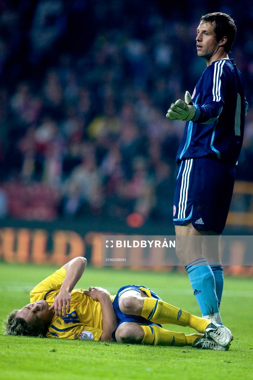 Markus Rosenberg, Sverige, Thomas Sörensen, Målvakt