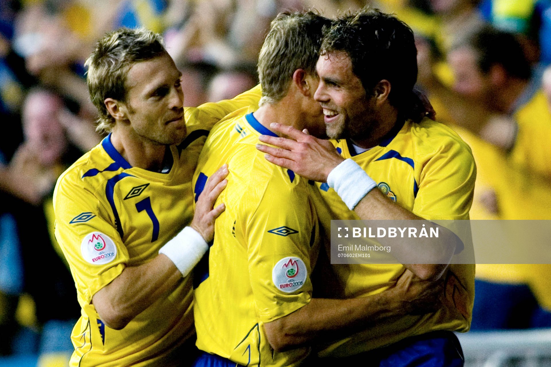  Johan Elmander, Sverige, jubel