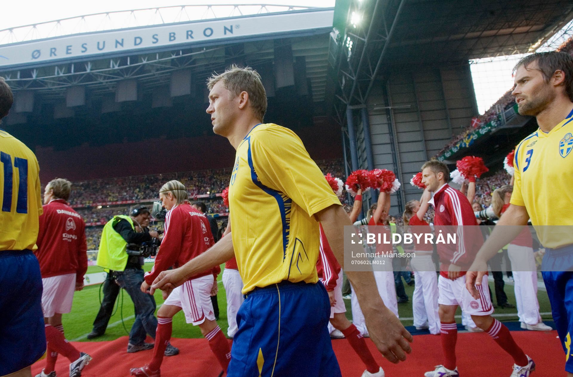 Marcus Allbäck och Olof Mellberg, Sverige