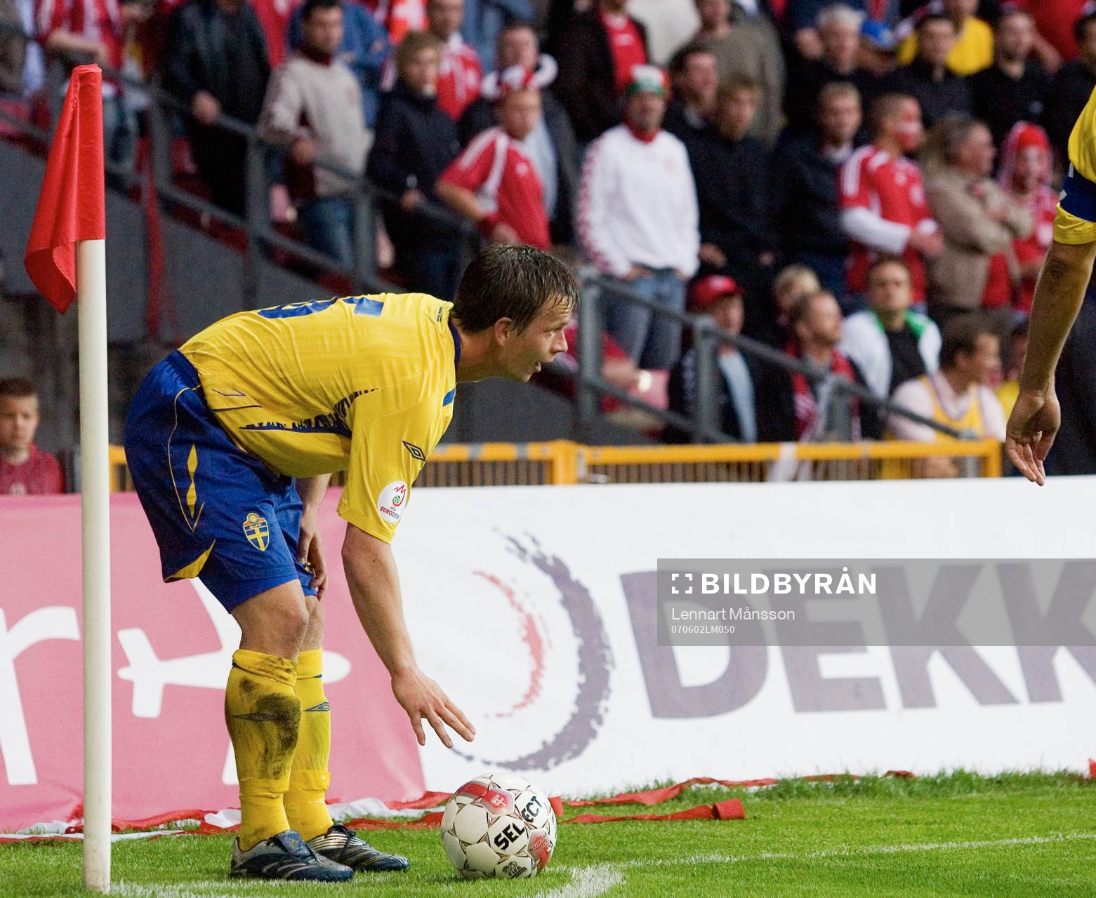Tobias Linderoth, Sverige. Hörna