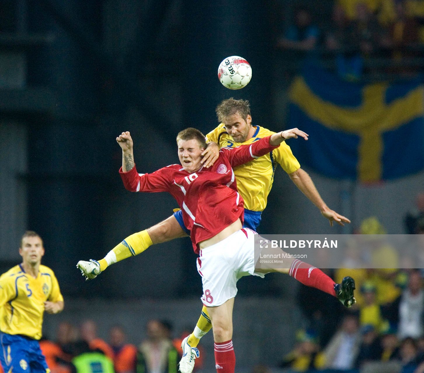 Olof Mellberg och Nicklas Bendtner
