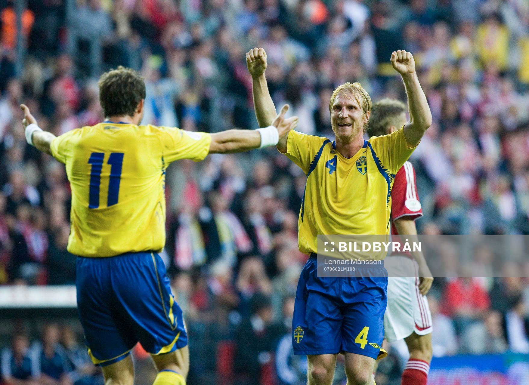 Jubel, Petter Hansson, och Johan Elmander