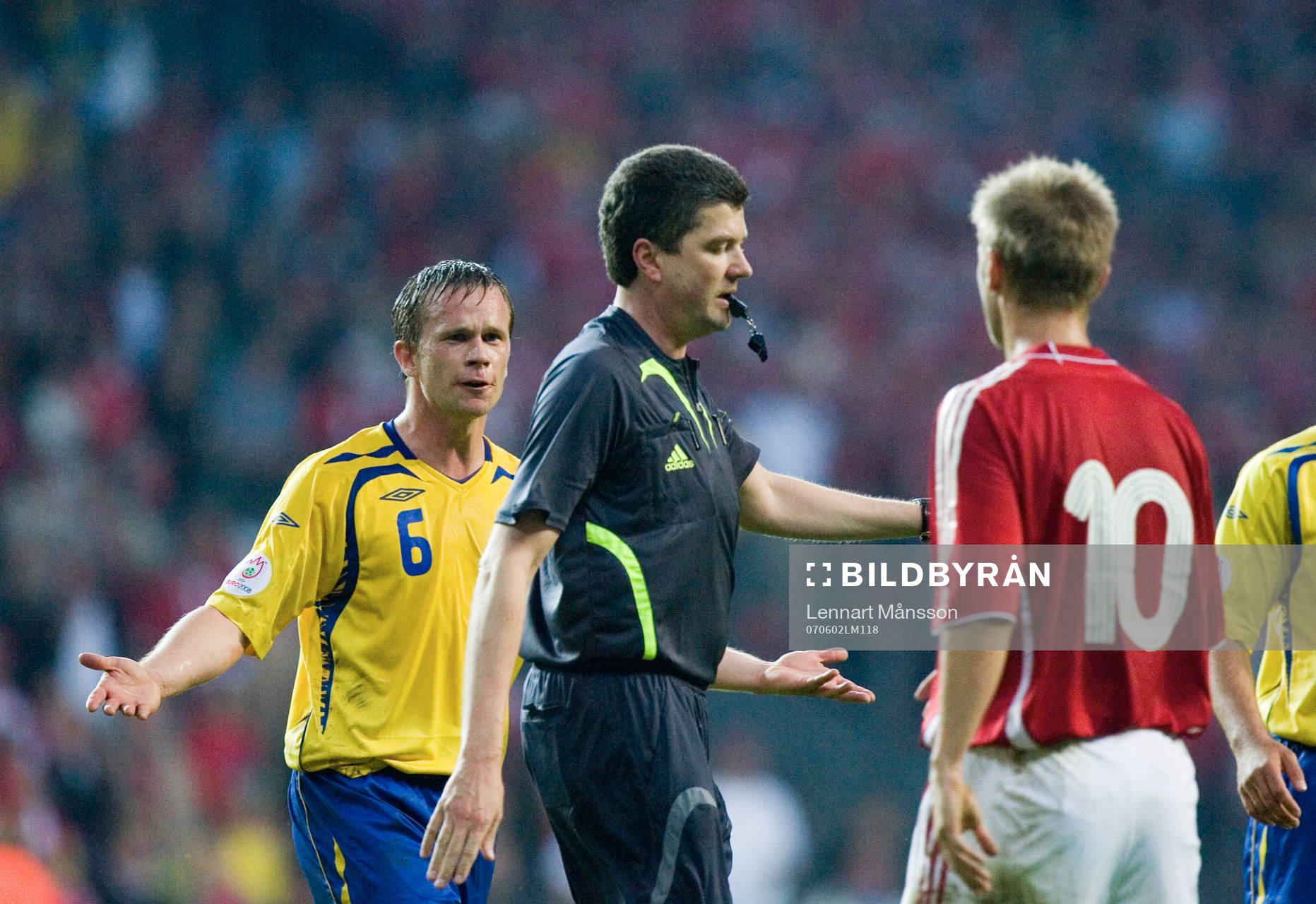 Domare, Herbert Fandel, Tobias Linderoth och Martin