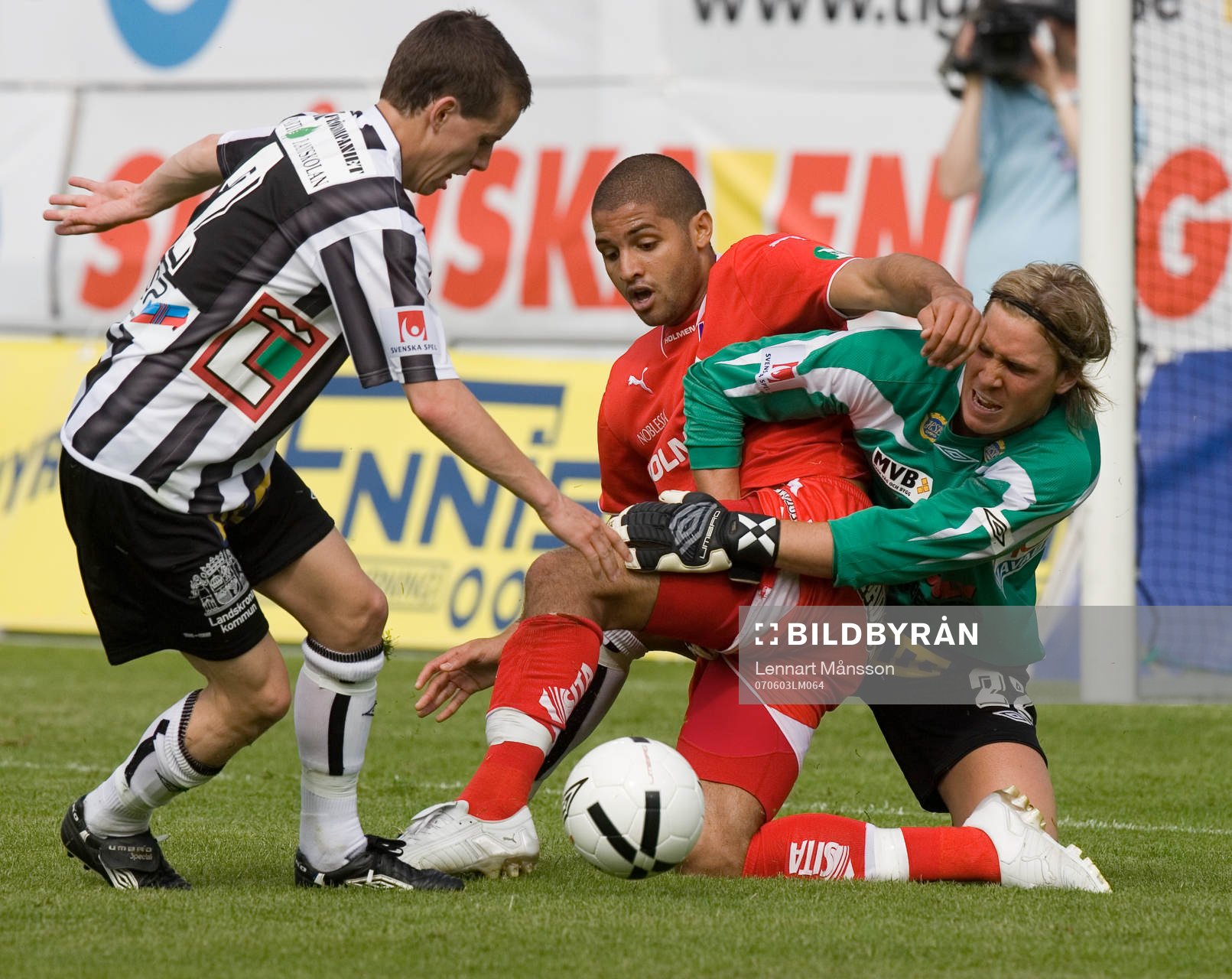Linus Olsson, Sebastian Karlsson, målvakt, Landskrona och