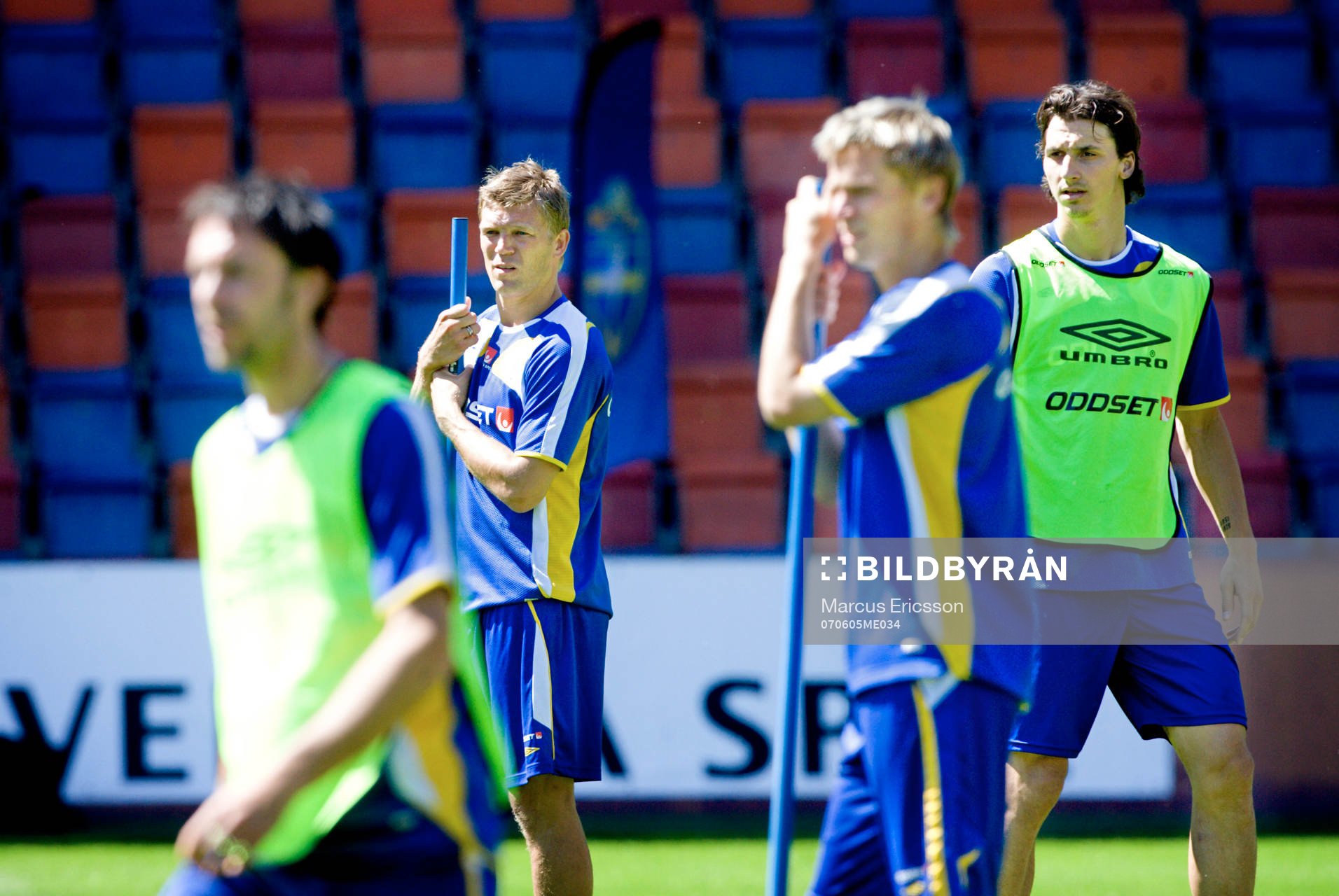 Rade Prica, Marcus Allbäck, Markus Rosenberg och Zlatan