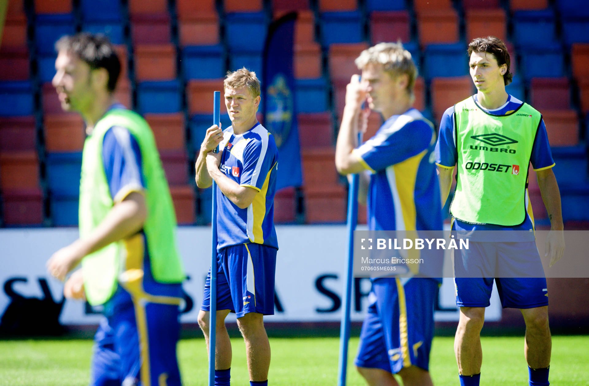 Rade Prica, Marcus Allbäck, Markus Rosenberg och Zlatan