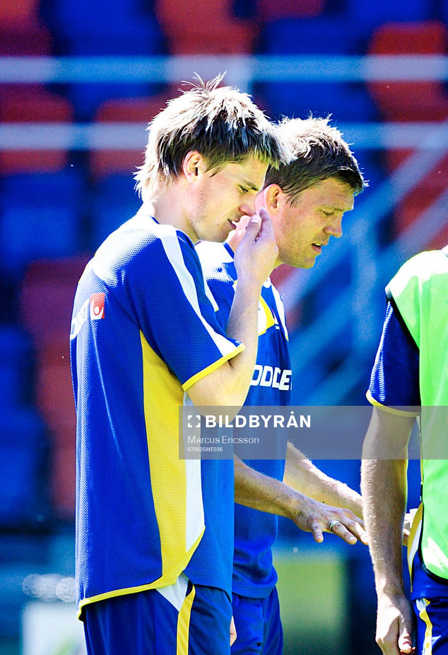 Markus Rosenberg och Marcus Allbäck