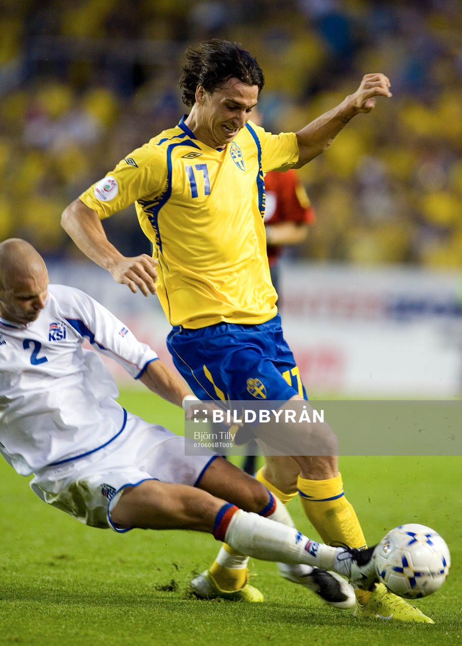 Gretar Steinsson, Island och Zlatan Ibrahimovic, Sverige