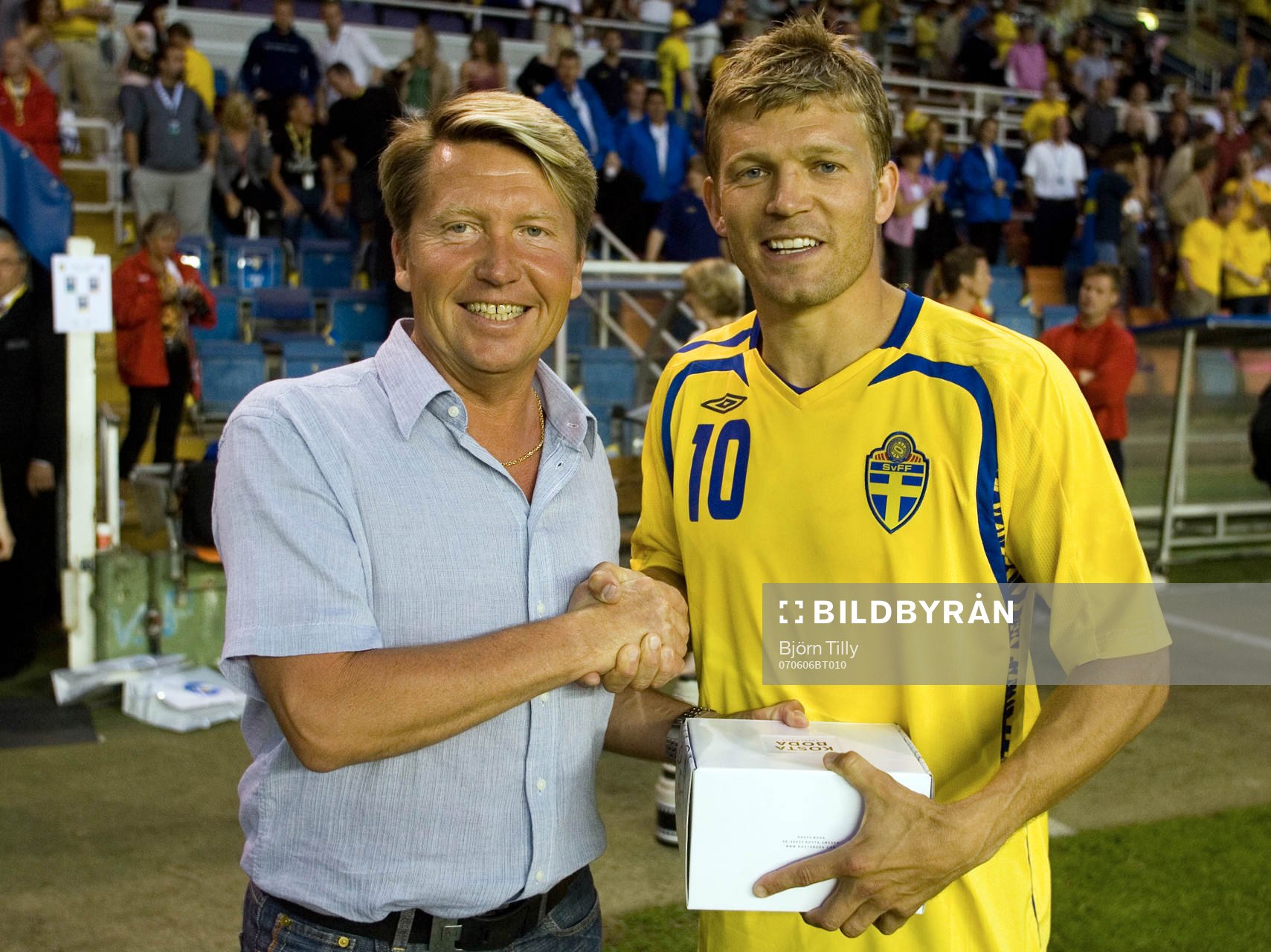  Marcus Allbäck, Sverige matchens lirare.    