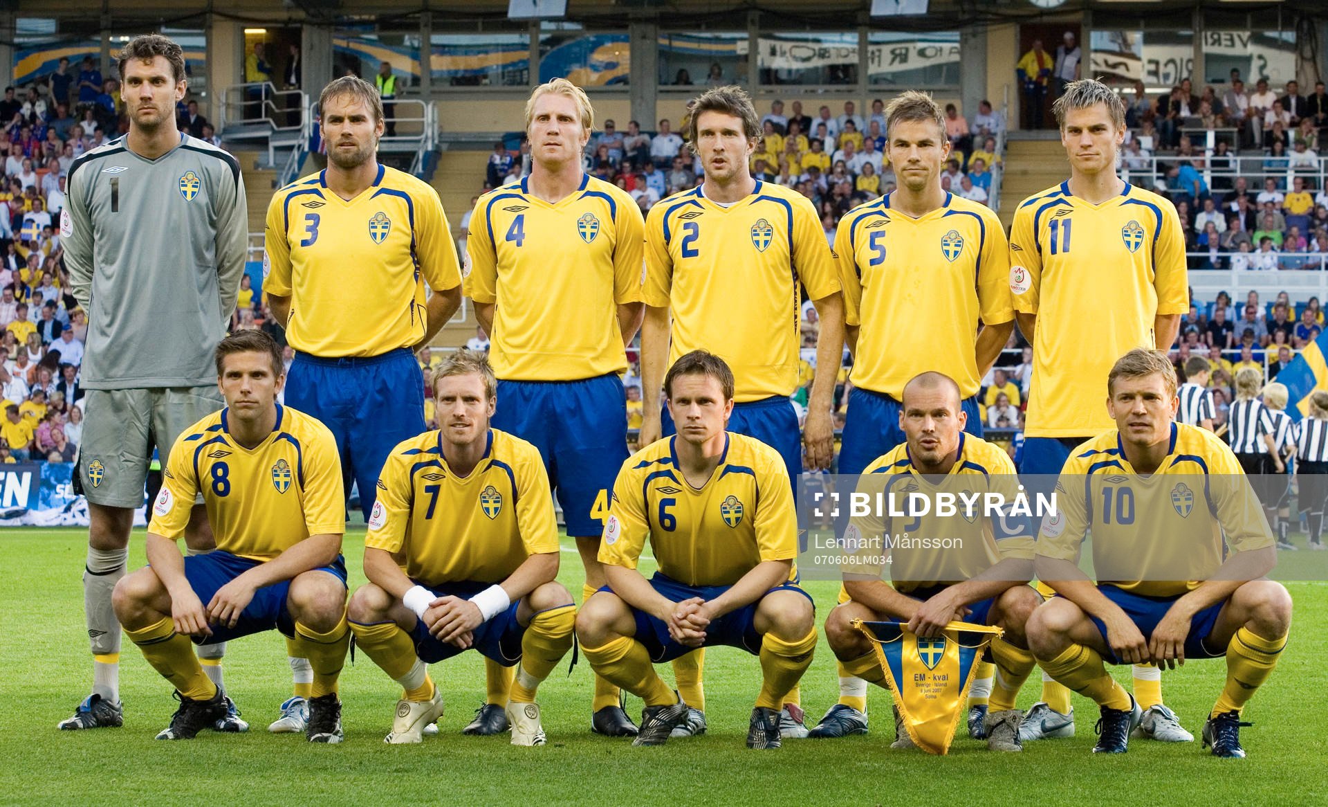 Bakre frv, Andreas Isaksson, Olof Mellberg, Petter Hansson,