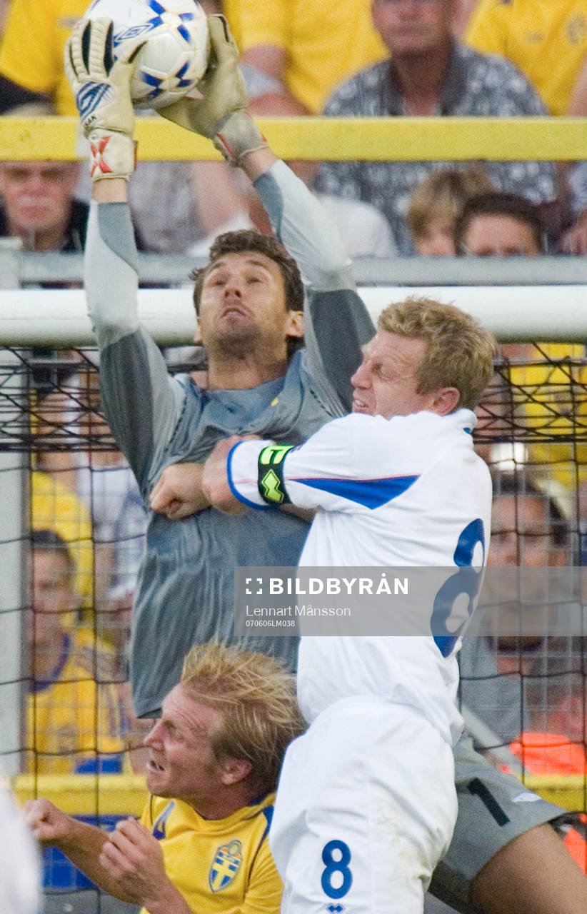 Andreas Isaksson, målvakt och Brynjar Gunnarsson