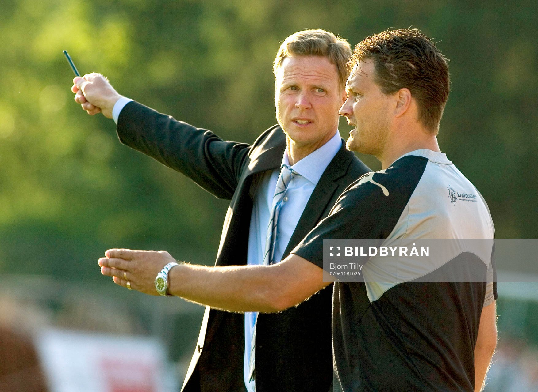 Pär Millqvist och Gerry Sundgren, tränare, Sirius