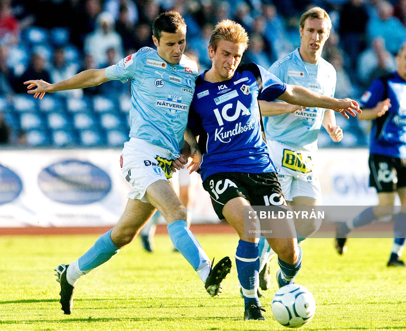 Yksel Osmanovski, Malmö och Jesper Westerberg, Halmstad