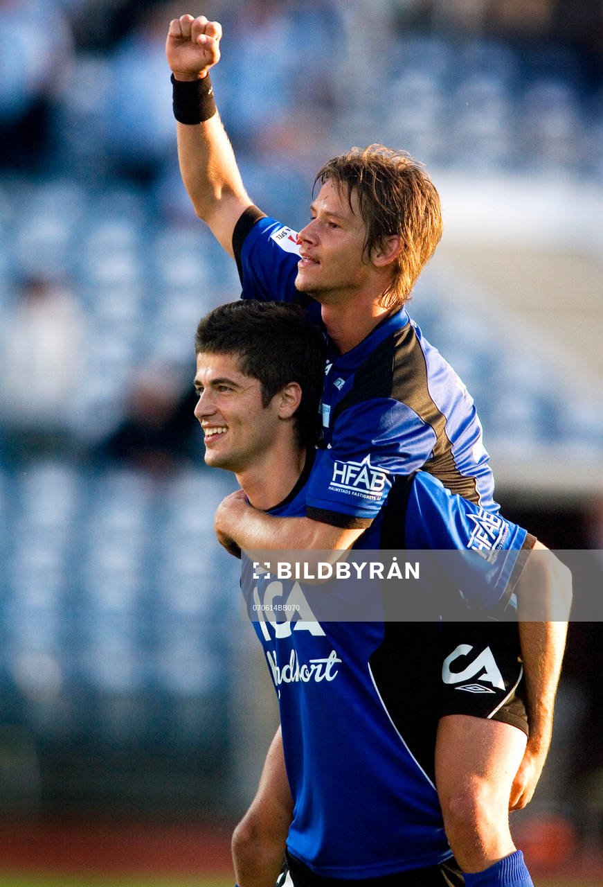 Ajsel Kujovic och Dusan Djuric, Halmstad jubel