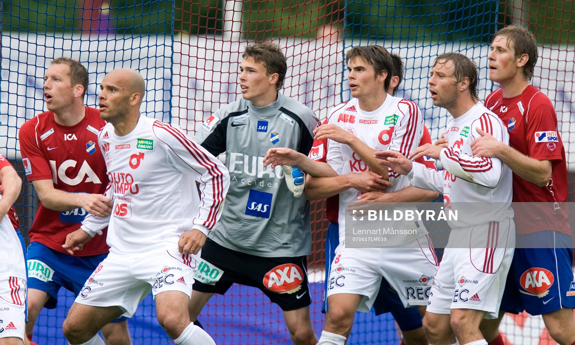 Fredrik Bild, Robin Malmqvist, målvakt och Mario Vasilj
